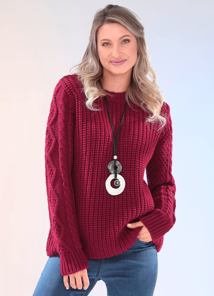 Pullover in Grobstrick 