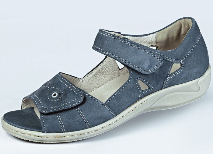 Waldl&auml;ufer, bequeme Damen-Sandalen, Weite H, mit herausnehmbarem Fu&szlig;bett 