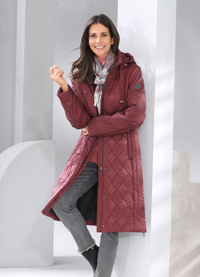 Mantel mit interessantem Stepp 