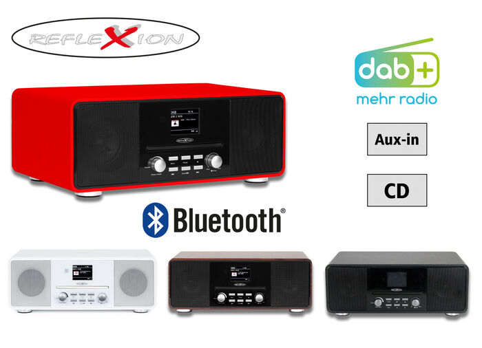 Reflexion HRA19DAB Stereoanlage mit DAB+ Radio WEISS