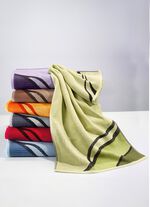 Frottier-Serie mit ansprechendem, diagonalem Wellen-Dessin 