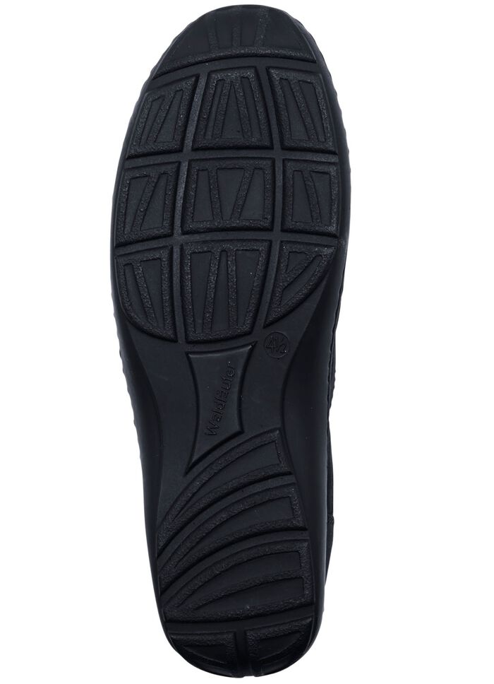 Waldl&auml;ufer, bequeme Damen-Slipper, Weite H, mit herausnehmbarem Fu&szlig;bett MARINE