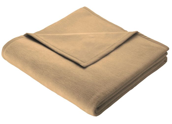 Kuschelig-weiche Schlafdecke Cotton Home CAMEL