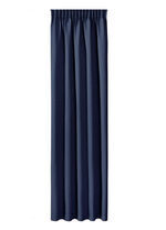 Energiespar-Verdunkelungsschals in Leinenoptik BLAU