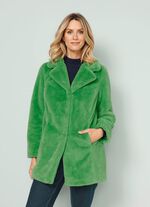 Webpelzjacke mit Reverskragen 