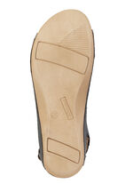 Sandale aus teilweise perforiertem Nappaleder SCHWARZ