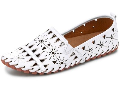 Gemini, sommerliche Damen-Slipper, Weite G, mit herausnehmbarem Fu&szlig;bett 