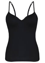 Sassa BH-Hemd mit eingearbeitetem B&uuml;gel-BH SCHWARZ