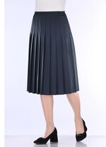 Rock mit figurg&uuml;nstigen Rundumfalten MARINE