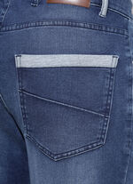 Jogg-Denim-Jeans von "Francesco Botti" in 2 Farben JEANSBLAU