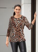 Shirt mit aktuellem Tierfell-Dessin 