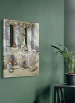 Romantisches Leinwandbild Einladung 