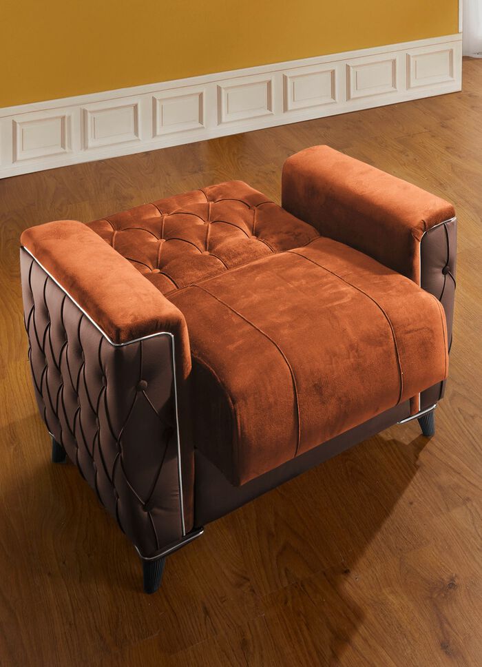 Polsterm&ouml;bel mit Bettkasten und Liegefunktion BRAUN-TERRA