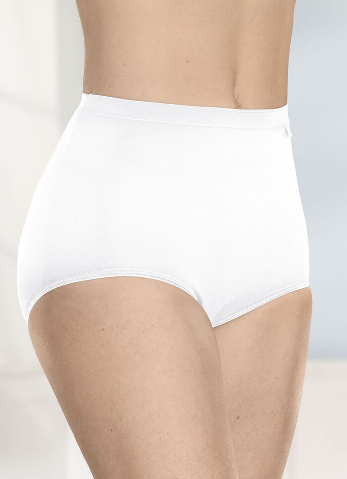 brio lingerie Fünferpack Slips mit dezent glänzenden Abschlüssen 