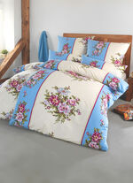 Bettw&auml;sche-Garnitur in Flausch-Biber-Qualit&auml;t 