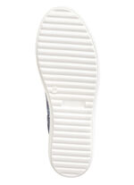 ELENA EDEN Schn&uuml;rschuh aus effektvoll bedrucktem Nubukleder BLAU