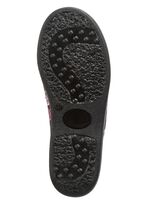 Zweierpack, gef&uuml;tterte Damen-Hausschuhe, Weite H, mit Textildruck 