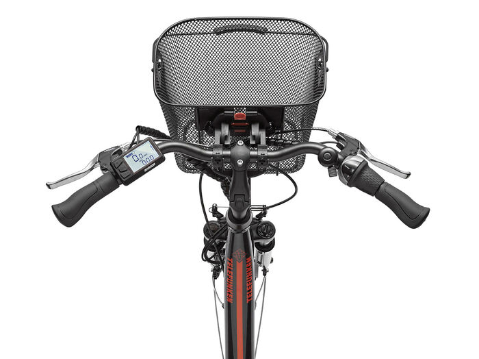 City-E-Bike mit Komfort-Ausstattung von Telefunken ANTHRAZIT