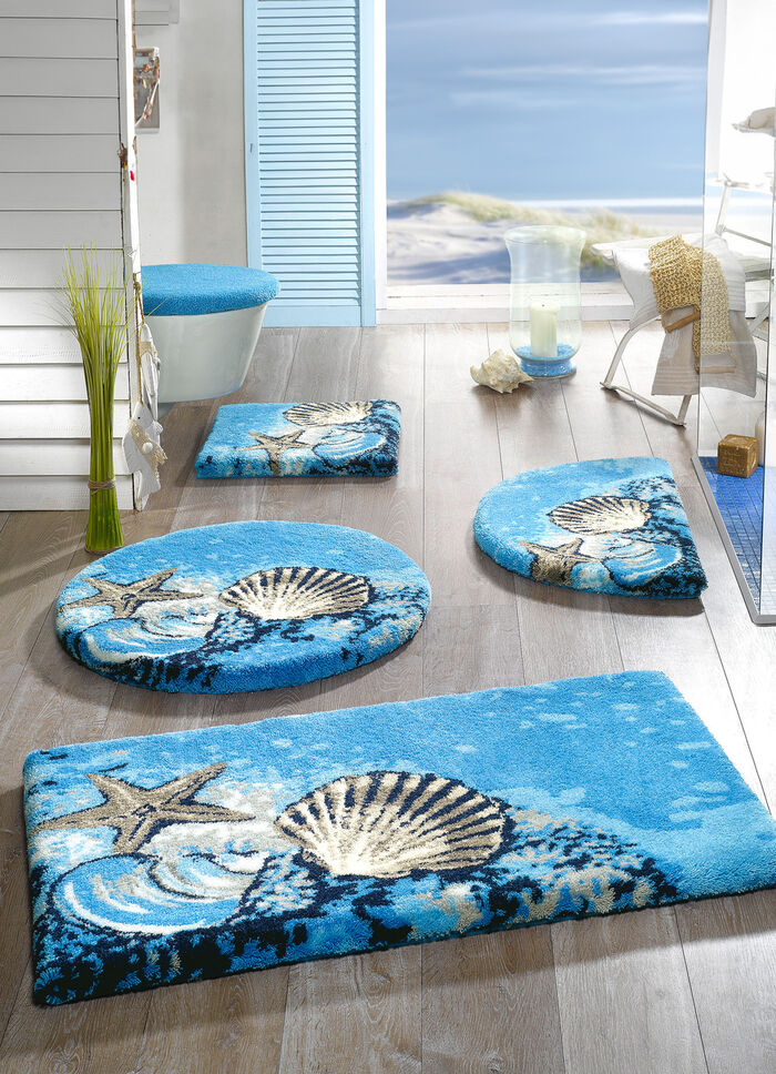 GRUND Badgarnitur mit rutschhemmender Latex-Rückseite BLAU