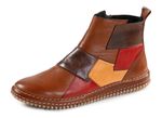 Gemini Bootie im Patchwork-Stil COGNAC-BUNT