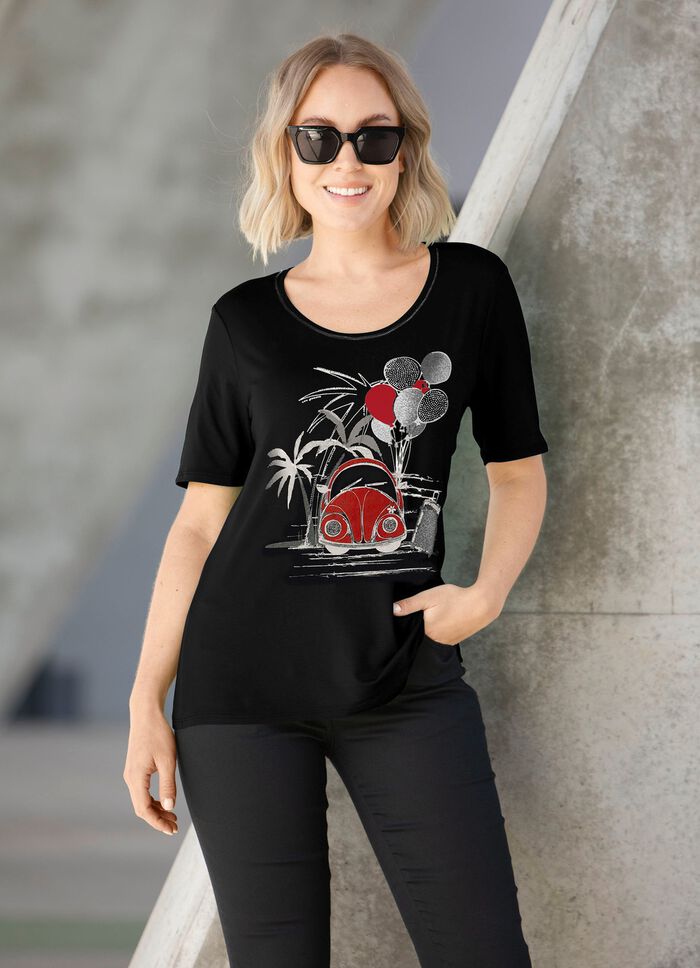 Shirt mit Flatlock-Naht in 2 Farben 