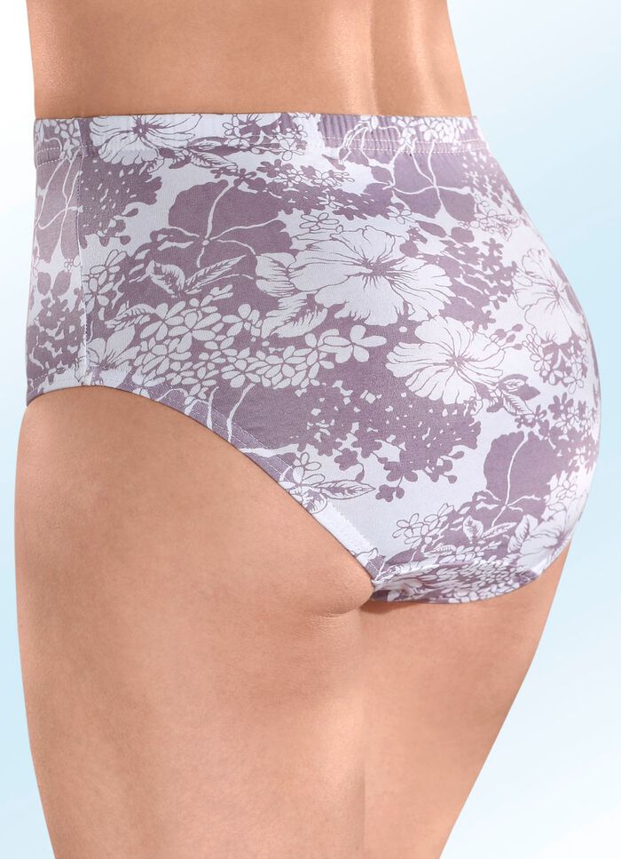 F&uuml;nferpack Slips mit Druckdessin 