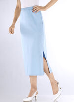 Rock in schmaler Schnittf&uuml;hrung HELLBLAU