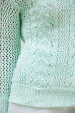 Pullover mit edlem gl&auml;nzendem Paillettengarn 