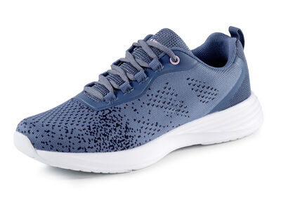 Schnür-Sneaker aus effektvoll strukturiertem Textilmaterial 