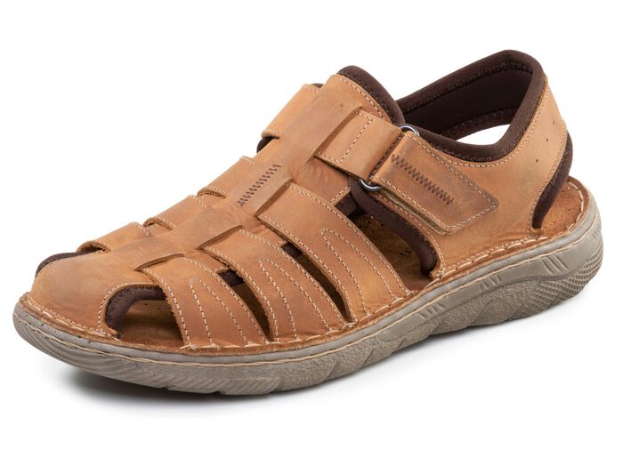 GINO GALANTE, klassische Herren-Sandalen, aus Leder 
