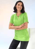 Shirt mit Zierk&uuml;gelchen am Rundhalsausschnitt in 2 Farben LIMONE