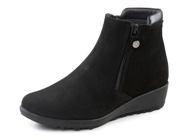 ELENA EDEN Stiefelette mit Nappaleder-Besatz 