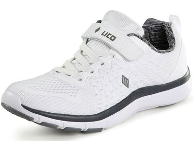 Sneaker aus effektvoll dessiniertem Textilmaterial 