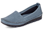 Gemini Mokassin-Slipper mit toller Prägung JEANSBLEU