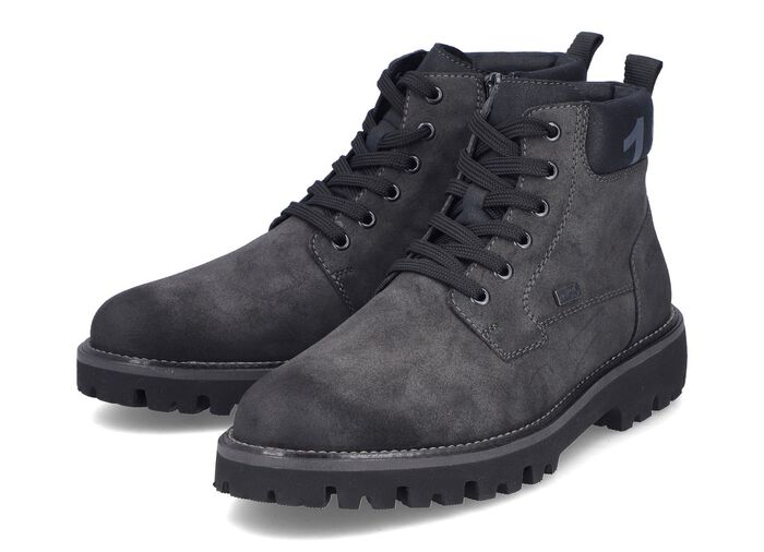 Rieker, gef&uuml;tterte Herren-Boots, Winterschuhe, Weite H, mit Rei&szlig;verschluss ANTHRAZIT