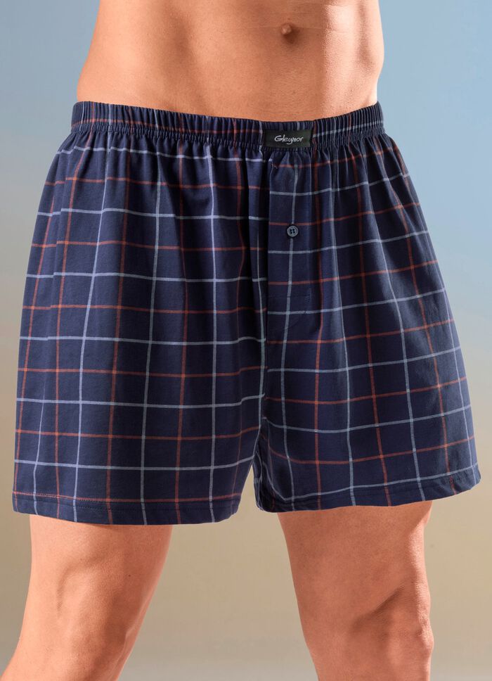 Viererpack Boxershorts mit kn&ouml;pfbarem Eingriff 