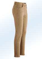 Magic-Jeans mit toller Nietenzier sowie angesagtem Fransensaum COGNAC