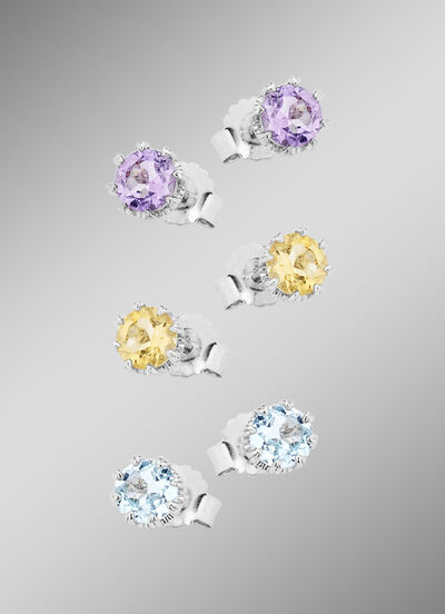 Ohrstecker aus Silber, 3er-Set 