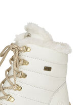 Remonte, gefütterte Damen-Stiefeletten, Winterschuhe, Weite G, mit Lammwolle NATURWEISS