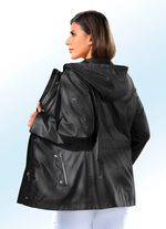 Jacke mit abnehmbarer Kapuze SCHWARZ