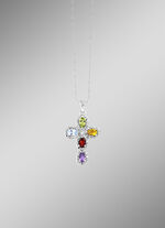 Eleganter Kreuz-Anhänger vmit Diamant 