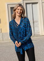 Bluse mit Schluppe zum Binden in 2 Farben 