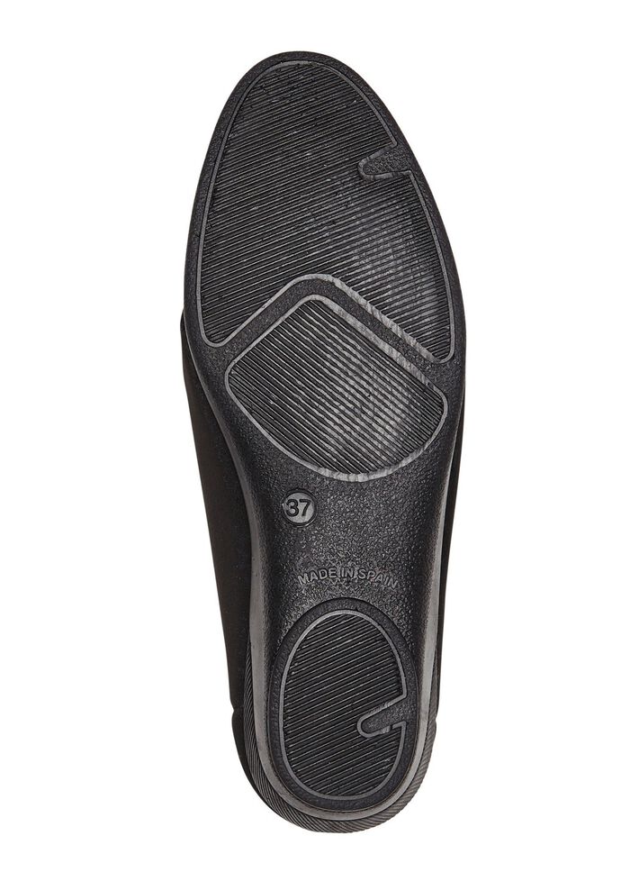 Slipper aus elastischem Textilmaterial SCHWARZ-GRAU