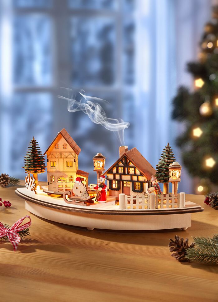 Beleuchtetes Winterdorf 