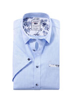 Hemd von "Milano Italy" in 2 Farben BLEU MELIERT