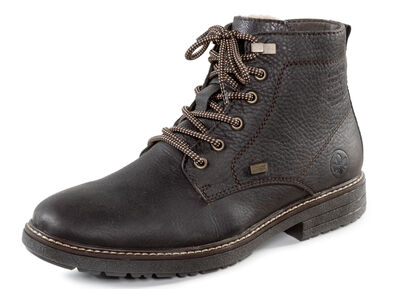 Rieker Schnür-Boot mit Warmfutter aus Lammfell und Plüschmaterial 