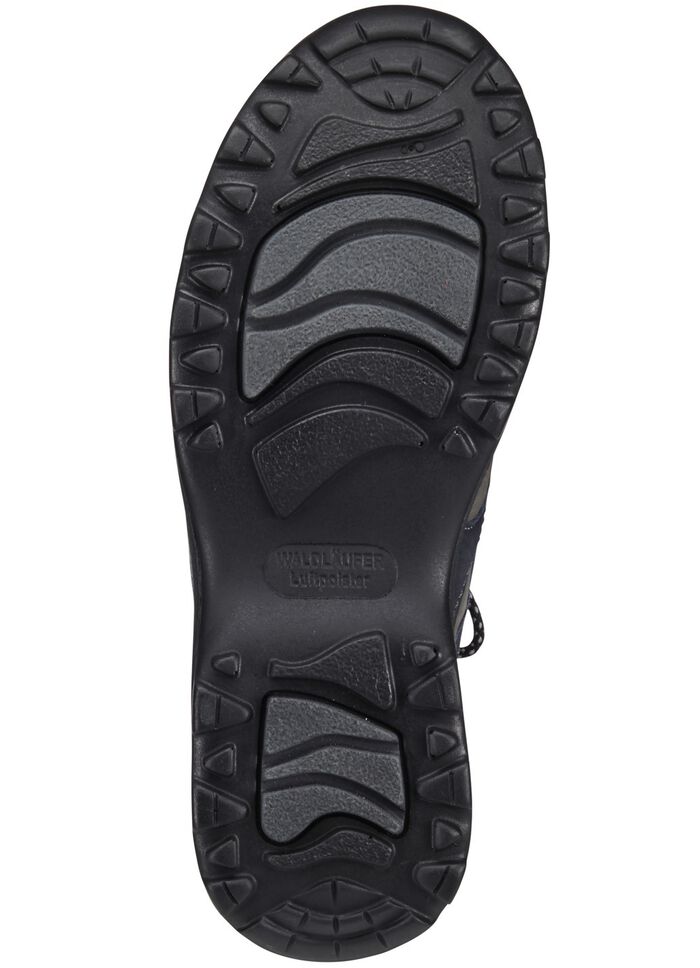 Waldl&auml;ufer, sportliche Damen-Schn&uuml;rschuhe, Weite H, mit herausnehmbarem Fu&szlig;bett MARINE-GRAU