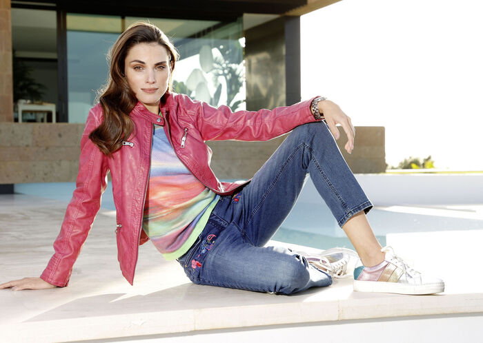 Blazer mit leichtem Used-Effekt 