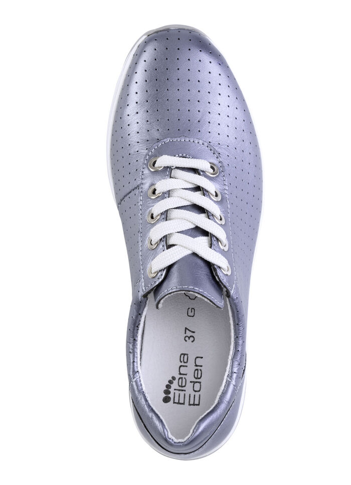 ELENA EDEN Sneaker mit Zierperforation STAHLBLAU