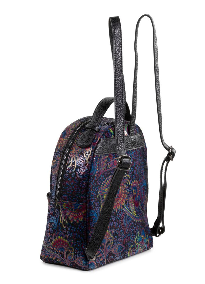 Laurina Rucksack aus bedrucktem Kalbleder 